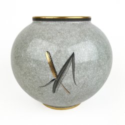 Stor Lyngby craquel� vase