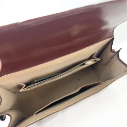 Brun vintage taske med krokopr�g