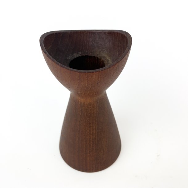 Retro teak lysestage