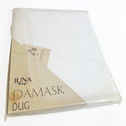 Hvid damask vintage dug 320 cm