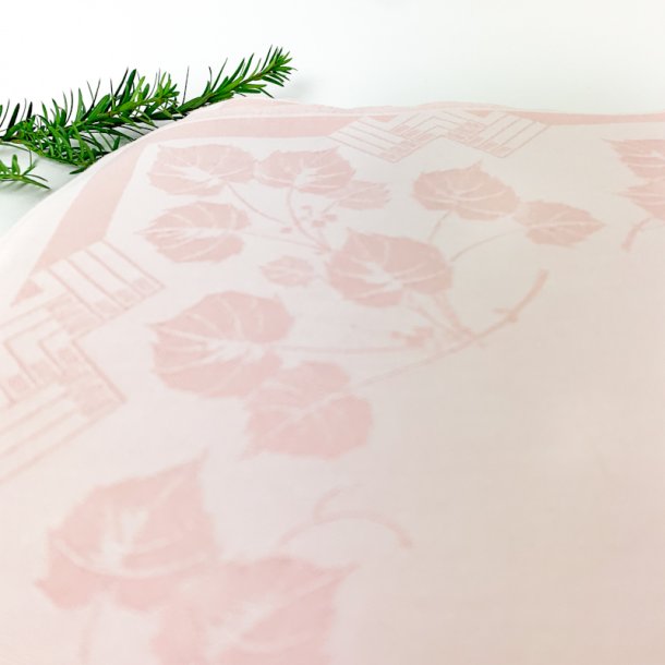 Tolv rosa vintage damaskmundservietter