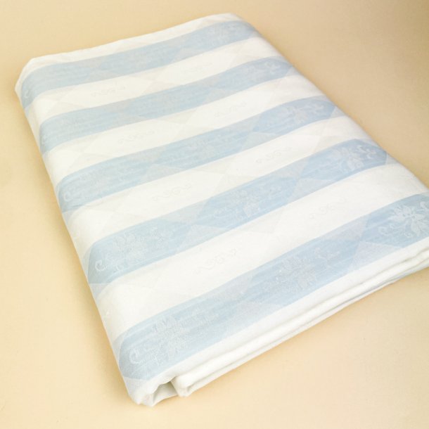 Bl�stribet vintage damask senget�j