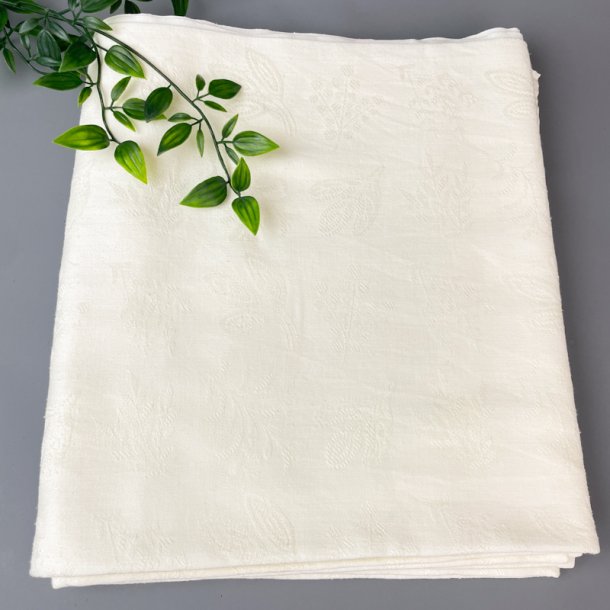 Sart gul damask dug med blomster 