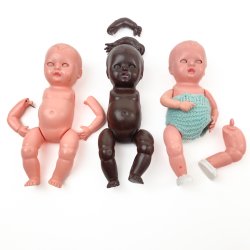 Teile fr drei vintage Wunschpuppen