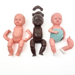 Teile fr drei vintage Wunschpuppen
