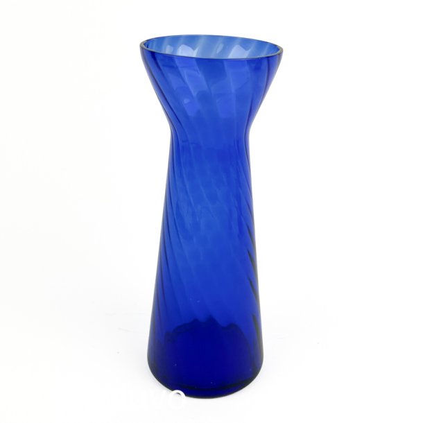 Koboltbl� vintage glasvase