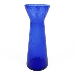 Koboltbl� vintage glasvase