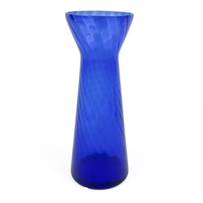 Koboltbl� vintage glasvase