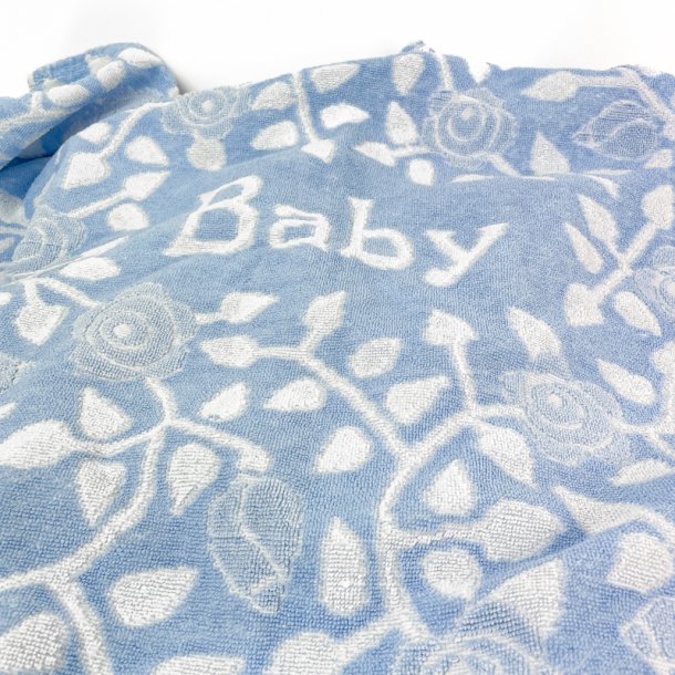 To bl retro babybadeslag med htte