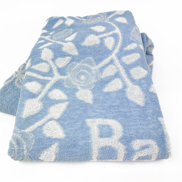 To bl retro babybadeslag med htte