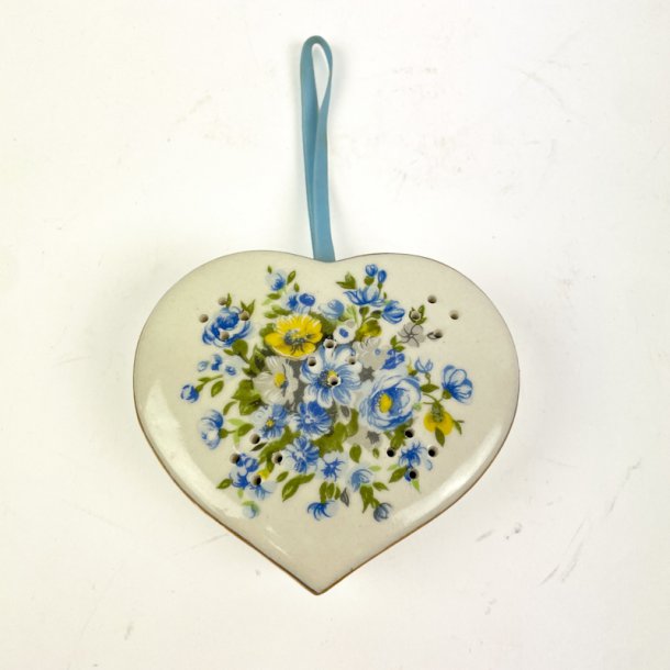 Vintage dufthjerte med blomster