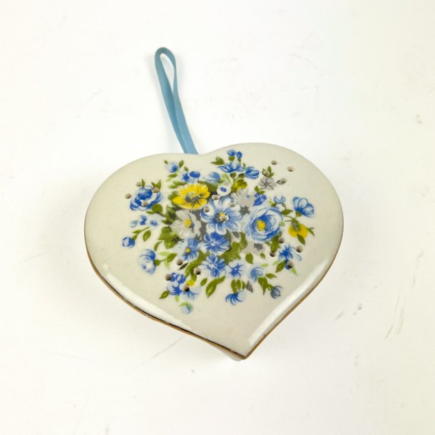 Vintage dufthjerte med blomster
