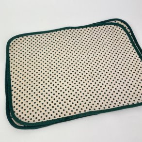 Vier Retro-Platzsets mit Punkten