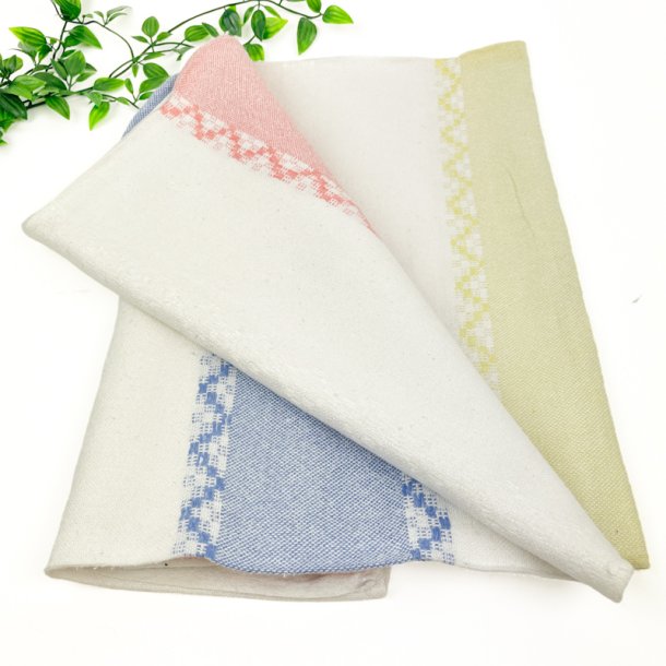 Pastelfarvet vintage dug 190 cm