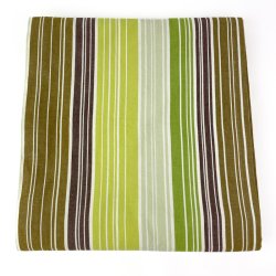 Retro grne gestreifte Tischdecke  210 cm