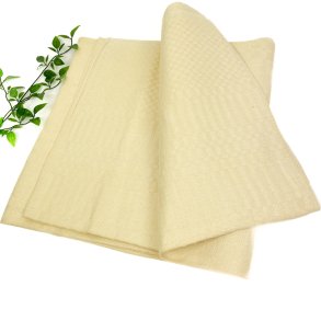 Gul vintage damaskdug � 140 x 140 cm