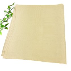 Gul vintage damaskdug � 140 x 140 cm