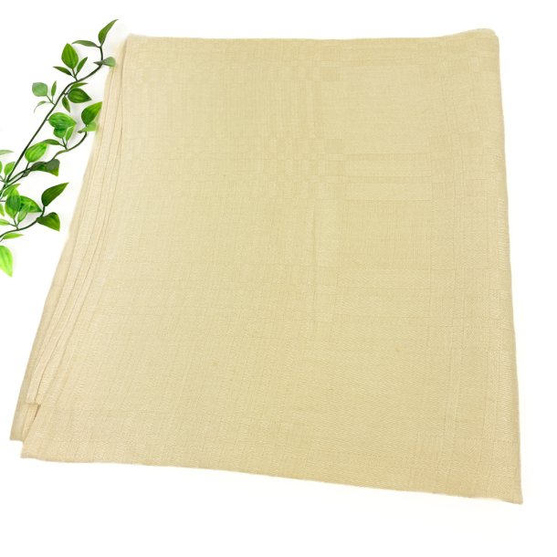Gul vintage damaskdug � 140 x 140 cm