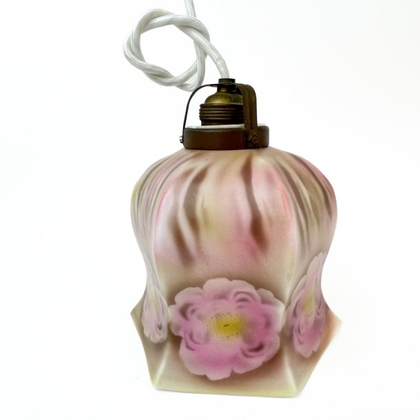 Vintage-Hngeleuchte mit Blumen