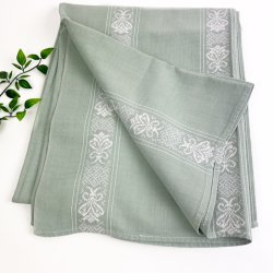 Smuk gr�n retro dug � 150 cm