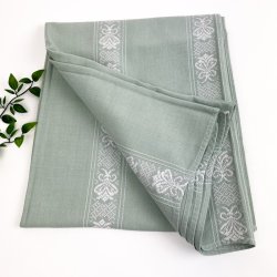 Smuk gr�n retro dug � 150 cm