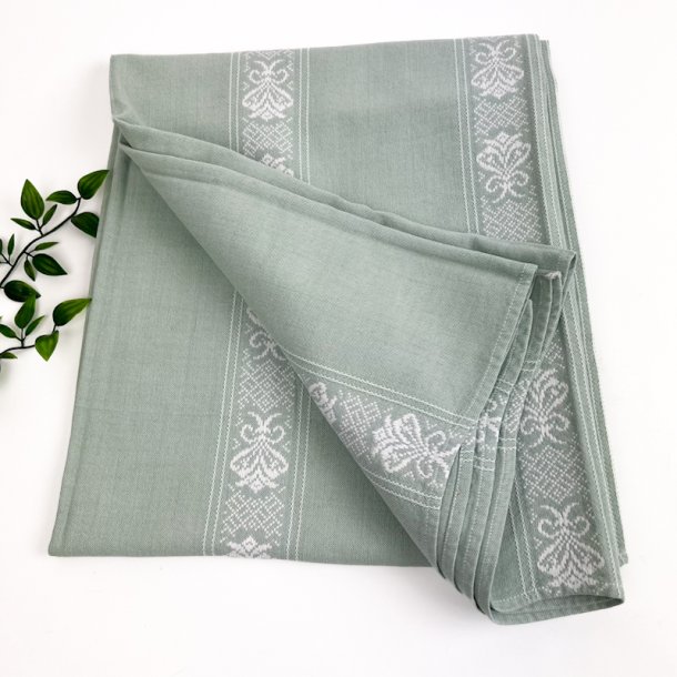 Smuk gr�n retro dug � 150 cm