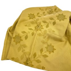Broderet gylden retro dug 180 cm