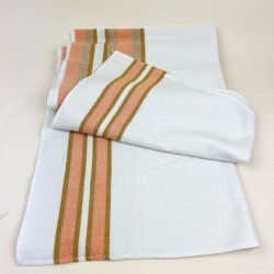 Ferskenstribet retro dug 220 cm