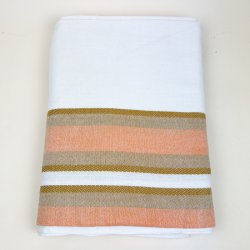Ferskenstribet retro dug 220 cm