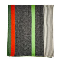 Retro Tischdecke in Orange, Grn und Grau  180 cm
