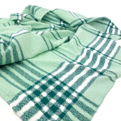 Mintgrne Retro-Tischdecke mit Karos  130 cm