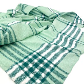 Mintgrne Retro-Tischdecke mit Karos  130 cm