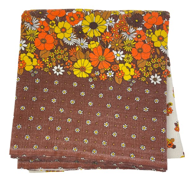 Blomstret retro dug 160 cm