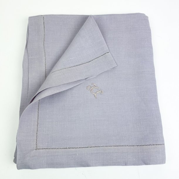 Lyselilla vintage h�rdug med otte servietter 200 cm