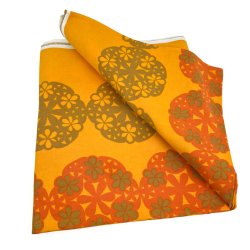 Fantastisk orange retro dug 280 cm
