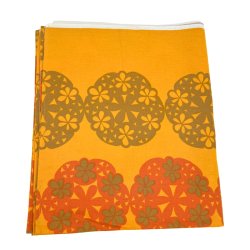 Fantastisk orange retro dug 280 cm
