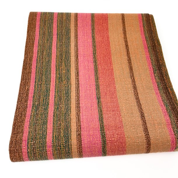 Farverig retro dug med striber - 240 cm