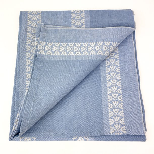 Kopi af Retro Tischdecke mit Punkten und Bordre  140 cm