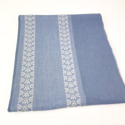 Kopi af Retro Tischdecke mit Punkten und Bordre  140 cm