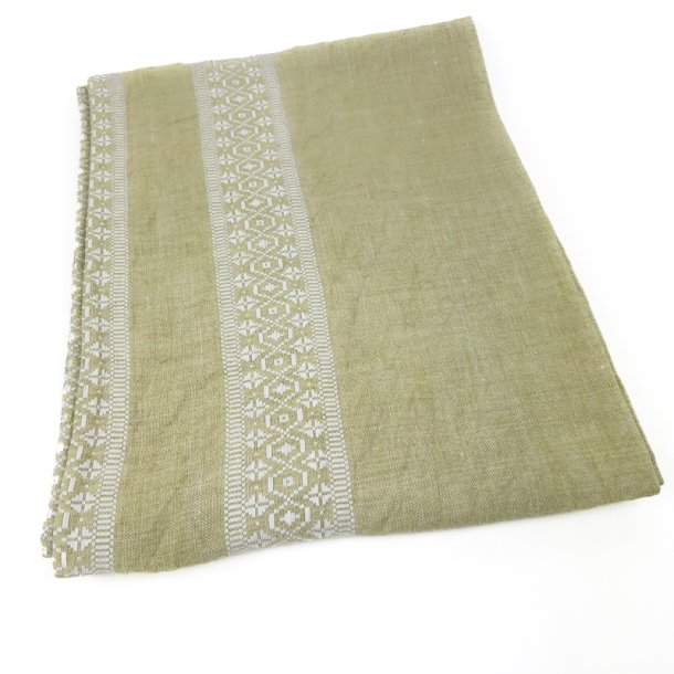 Gr�n retro dug med m�nster � 240 cm