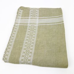 Gr�n retro dug med m�nster � 240 cm