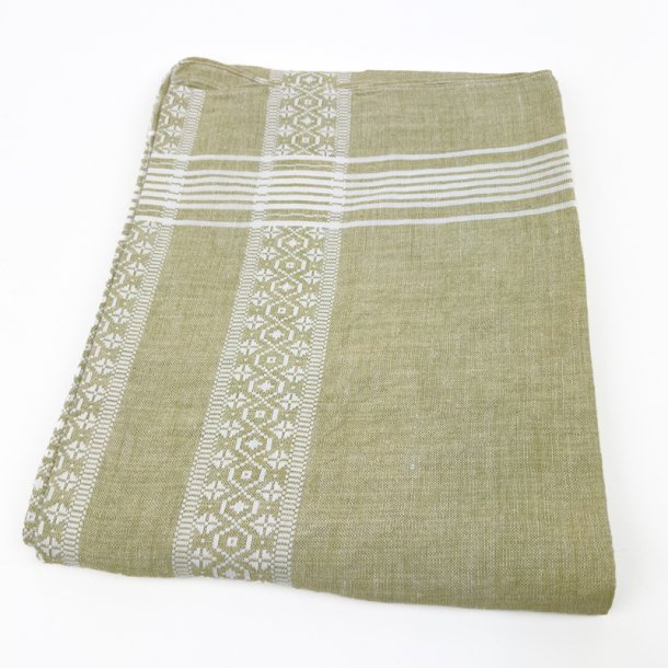 Gr�n retro dug med m�nster � 240 cm