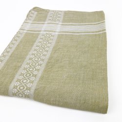 Gr�n retro dug med m�nster � 240 cm