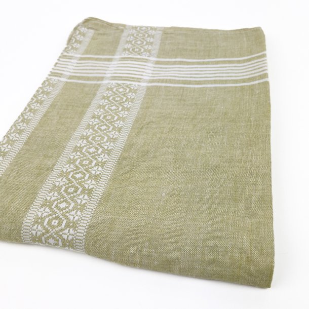 Gr�n retro dug med m�nster � 240 cm