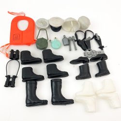 Sammlung von Vintage-Actionfiguren und Zubehr