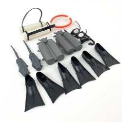 Sammlung von Vintage-Actionfiguren und Zubehr