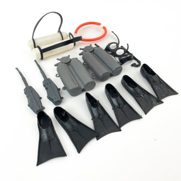 Sammlung von Vintage-Actionfiguren und Zubehr