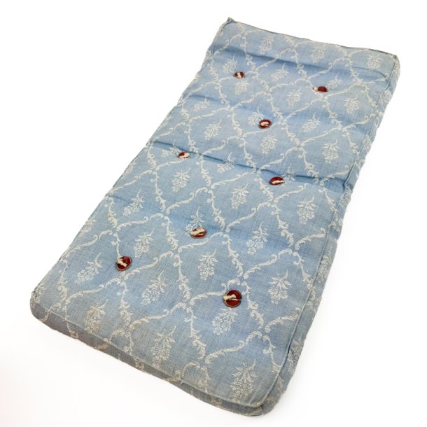 Bl� vintage dukkemadras kapok