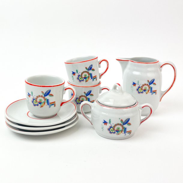 Retro Puppengeschirr aus Porzellan