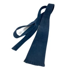 Blaue Vintage-Wildlederkrawatte aus den 1960er Jahren